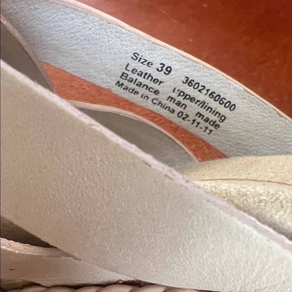 Dansko Beige Woven Leather Mules - Picture 3 of 5